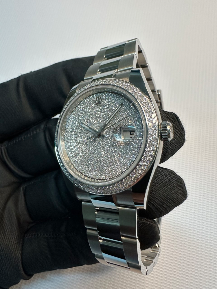 Часы Rolex Datejust 41mm Diamonds ТЮНИНГ 126300