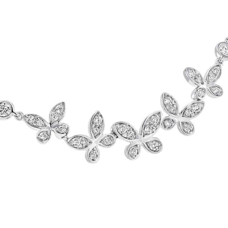 Колье Graff Butterfly Petite Pavé Diamond Line Pendant RGP837