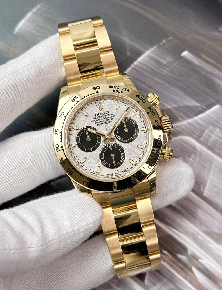 Часы Rolex Cosmograph Daytona Yellow Gold 40 mm Meteorite and Black Dial 116508