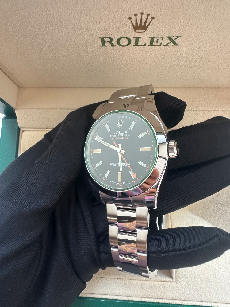 Часы Rolex Milgauss 40mm Steel 116400GV bl