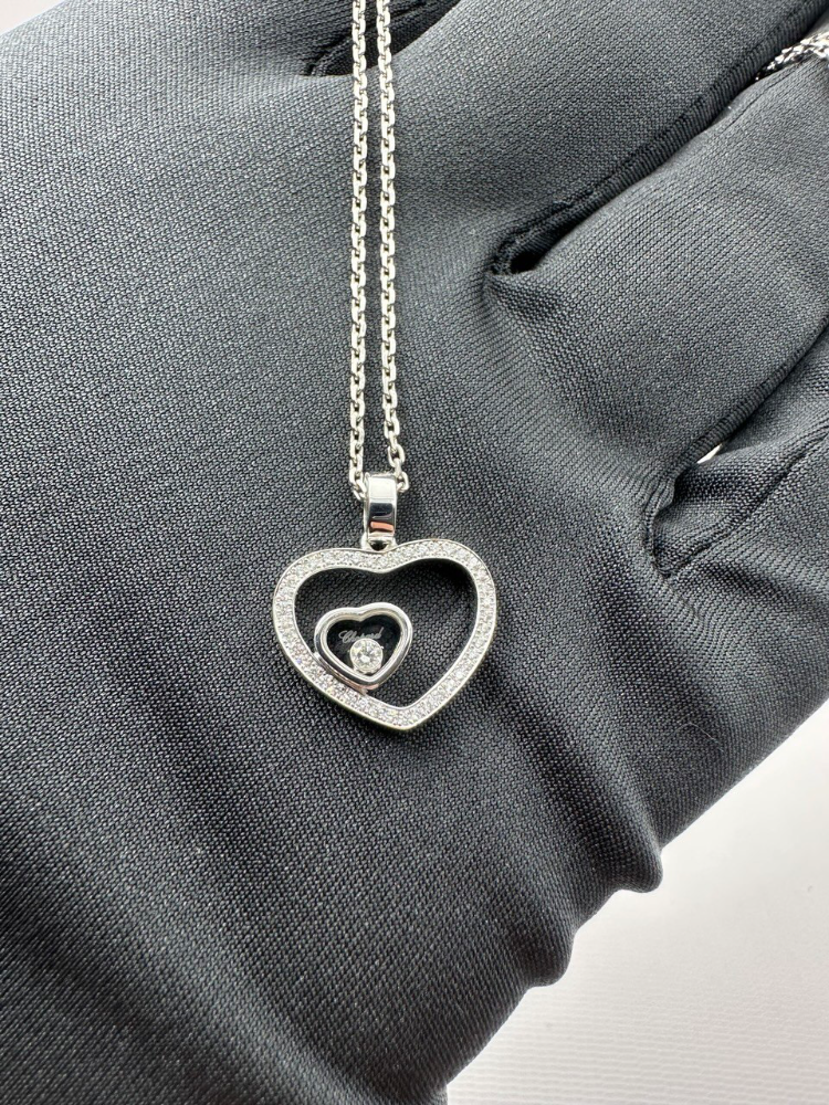 Подвеска Chopard Happy Hearts Diamond Pendant 797482-1002