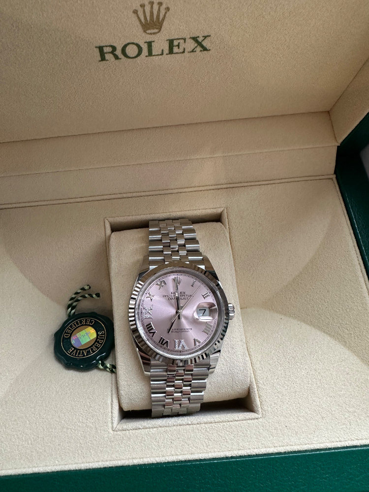 Часы Rolex Datejust 36mm Steel and White Gold 126234-0031