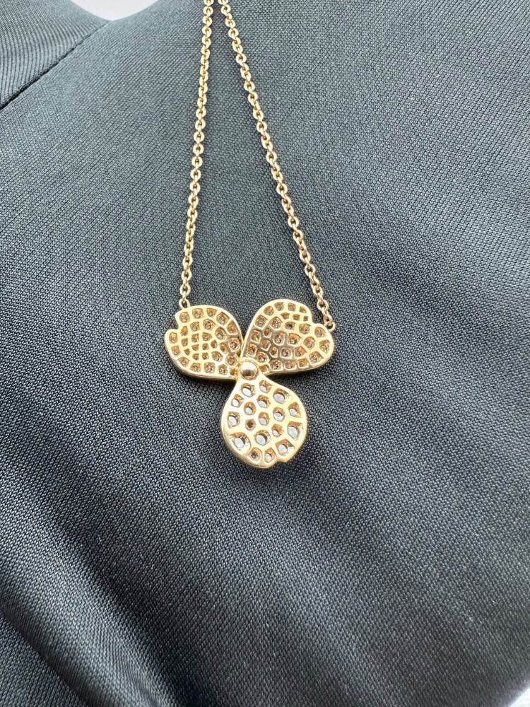 Подвеска Tiffany&Co. Tiffany Paper Flowers в виде соцветия с бриллиантами