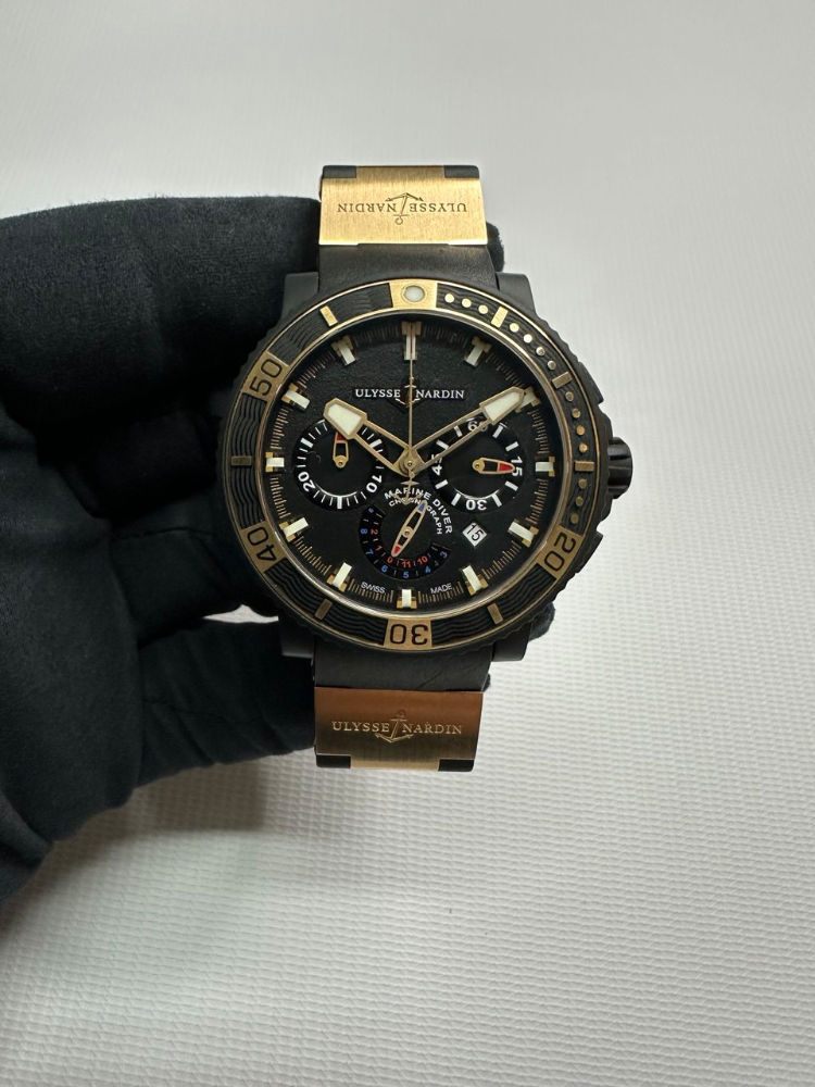 Часы Ulysse Nardin Marine Diver Black Sea Chronograph 353-90-3