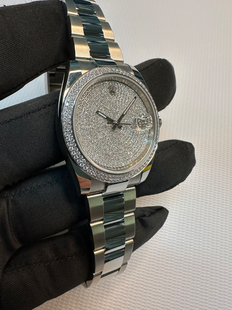 Часы Rolex Datejust 41mm Diamonds ТЮНИНГ 126300