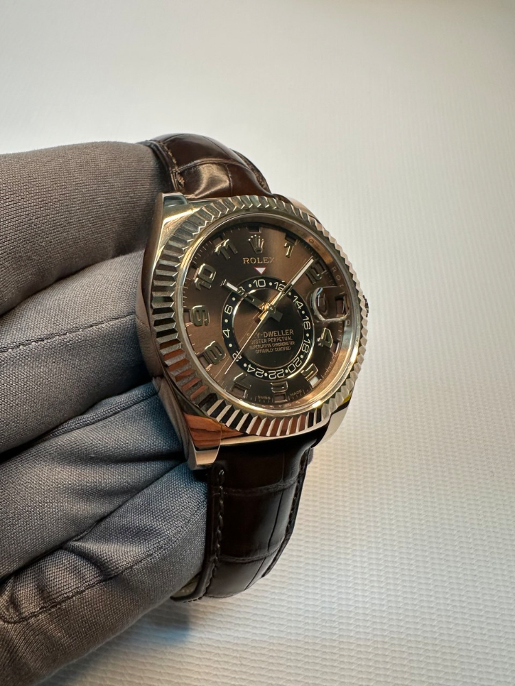 Часы Rolex Sky-Dweller 42mm Everose Gold 326135 Chocolate