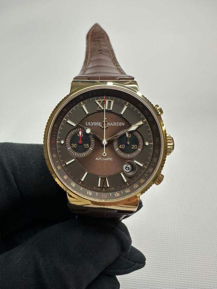 Часы Ulysse Nardin Marine Collection Maxi Marine Chronograph 356-66-3/355
