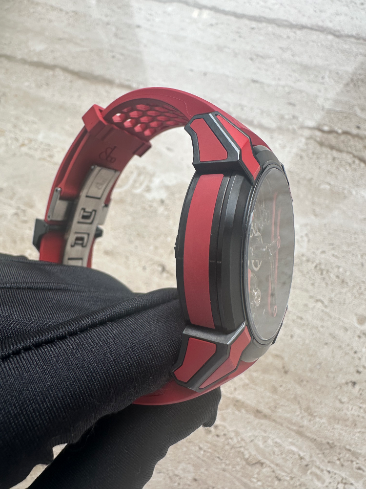 Часы JACOB and Co. Epic X Skeleton Titanium Red Hand-Wind EX100.21.RR.PY.A