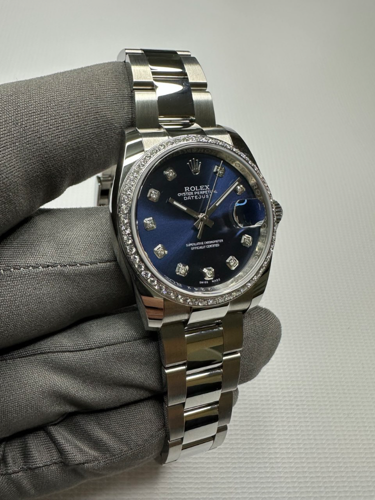 Часы Rolex Datejust 36mm Steel and White Gold 116200 Тюнинг.