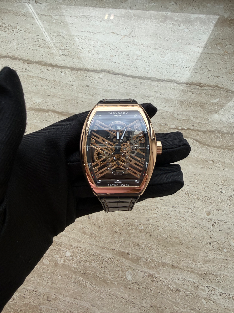 Часы Franck Muller Vanguard Skeleton Grande Date Gold V 45 S6 SQT 5N NR