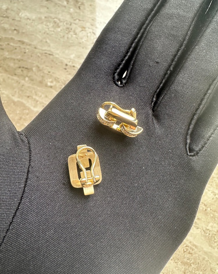 Серьги Chopard Les Chaines Yellow Gold