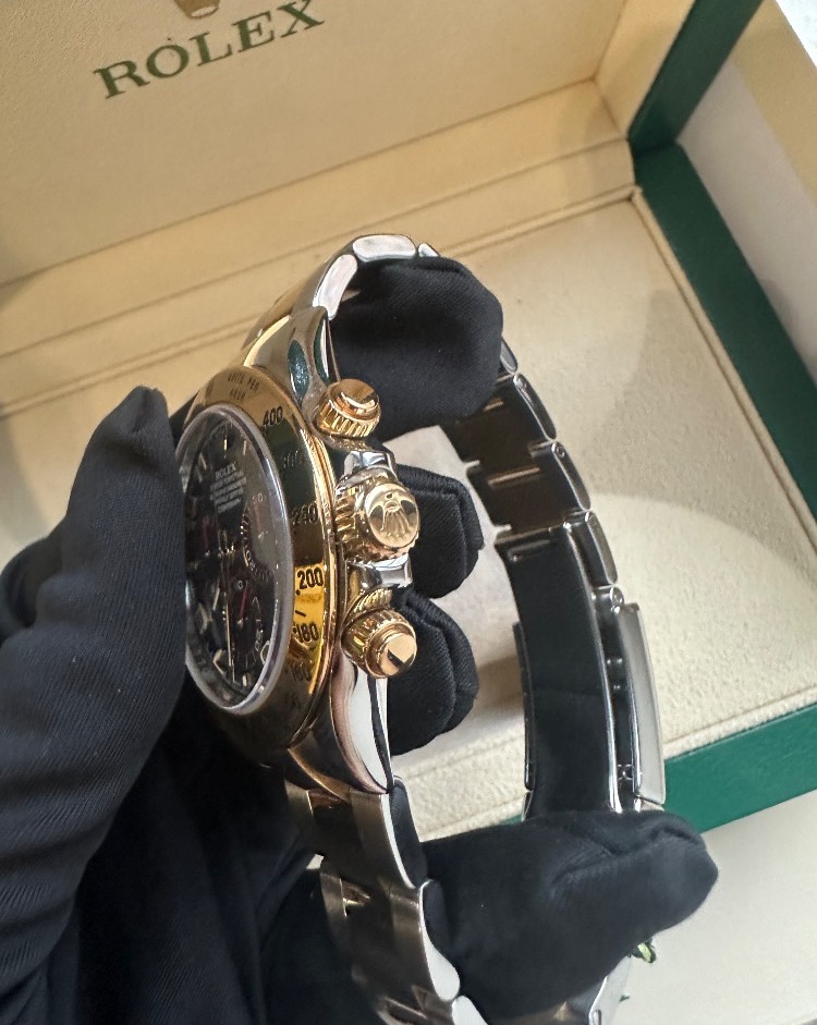 Часы Rolex Cosmograph Daytona 40mm Steel and Yellow Gold 116523 blue