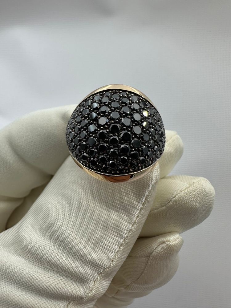 Кольцо Chimento Luna Black Diamond Dome Ring