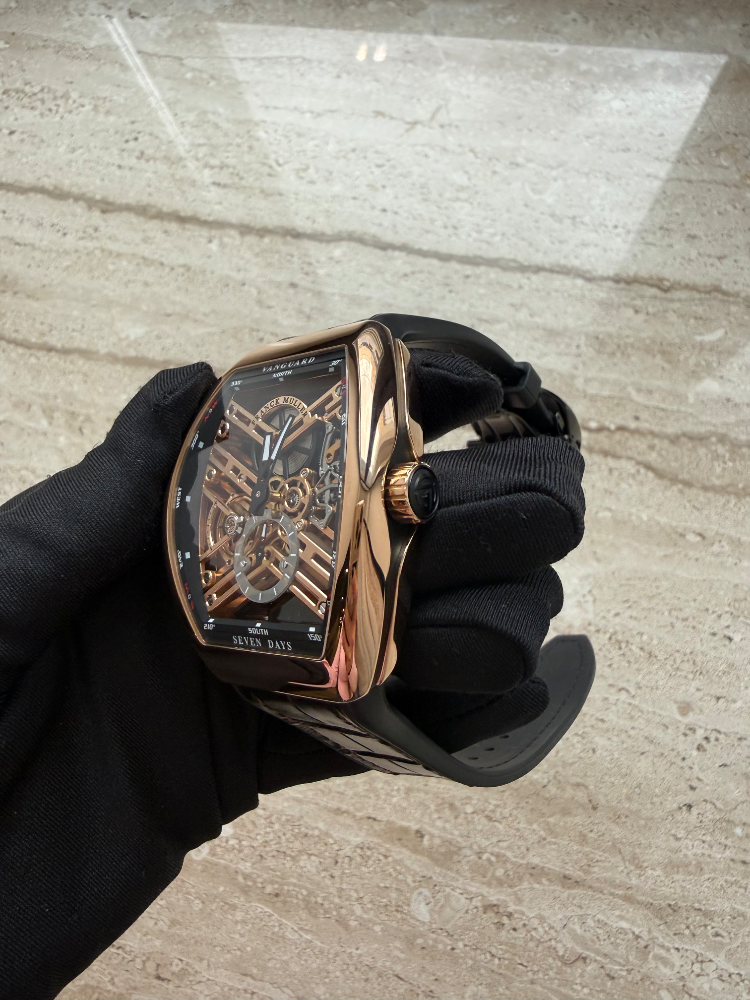 Часы Franck Muller Vanguard Skeleton Grande Date Gold V 45 S6 SQT 5N NR