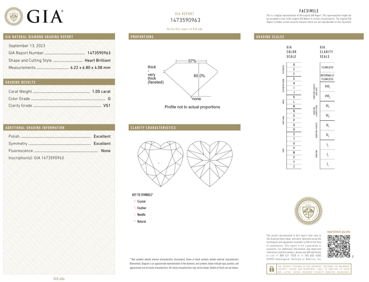 Серьги DeRosa С БРИЛЛИАНТАМИ 1 00 CT G/VS1 - 1 00 CT G/VS2