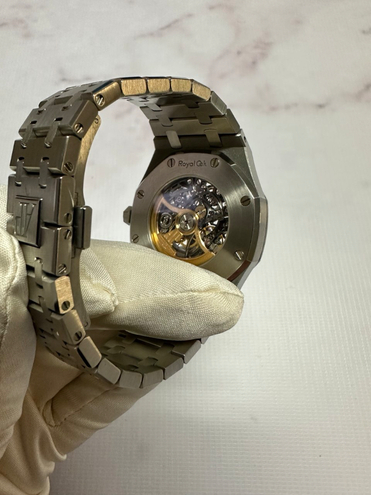Часы AUDEMARS PIGUET ROYAL OAK DOUBLE BALANCE WHEEL OPENWORKED 15407ST.OO.1220ST.01