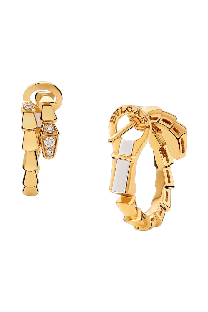 Серьги BVLGARI SERPENTI EARRINGS YELLOW GOLD 360444