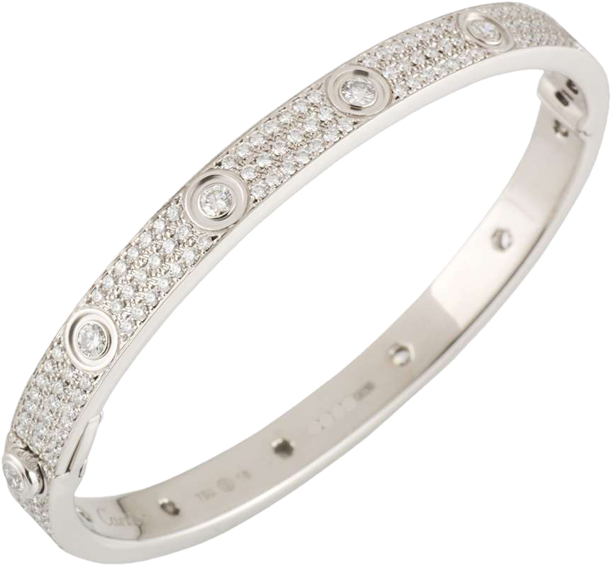 Браслет Cartier Love бриллиантовое паве N6033602