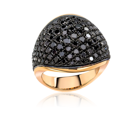 Кольцо Chimento Luna Black Diamond Dome Ring