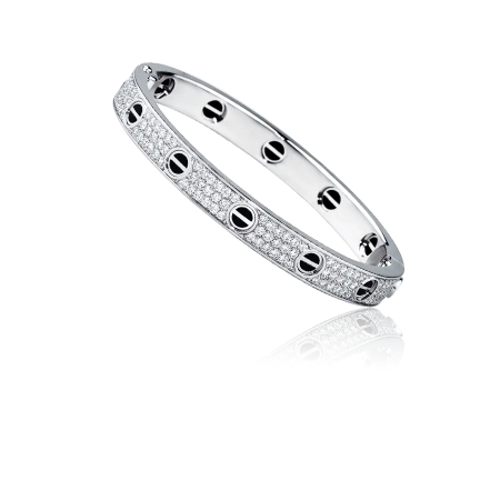 Браслет Cartier LOVE BRACELET DIAMOND-PAVED CERAMIC N6032417