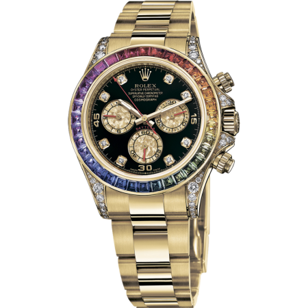 Часы Rolex Daytona Cosmograph 40mm Yellow Gold Rainbow Тюнинг