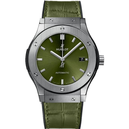 Часы Hublot НОВИНКА CLASSIC FUSION TITANIUM GREEN 45 mm