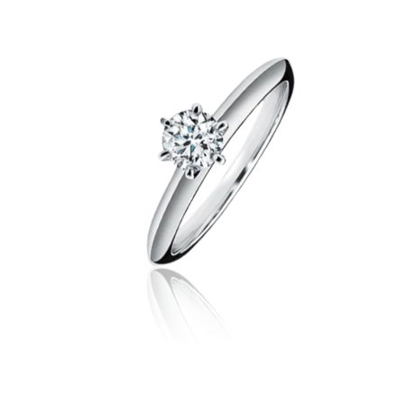 Кольцо Tiffany&Co. Помолвочное Tiffany Setting Platinum 0 33 ct G/VS1