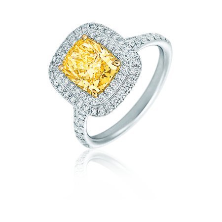 Кольцо Tiffany&Co. TIFFANY SOLESTE с желтым бриллиантом