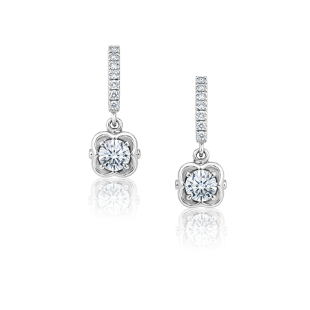 Серьги No name с бриллиантами по 0,55ct.