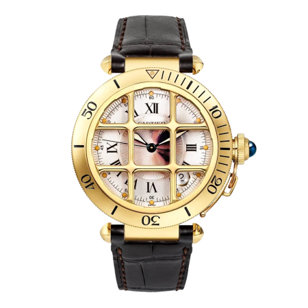 Часы Cartier PASHA-GRILL YELLOW GOLD 1987.