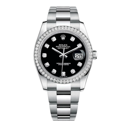 Часы Rolex Datejust 36mm Steel and White Gold 116244 bkdo