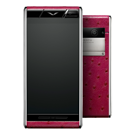 Vertu ASTER RASPBERRY OSTRICH