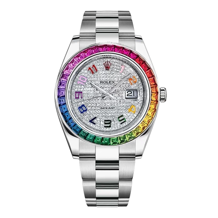 Часы Rolex DateJust 41 mm Rainbow 126300FIX