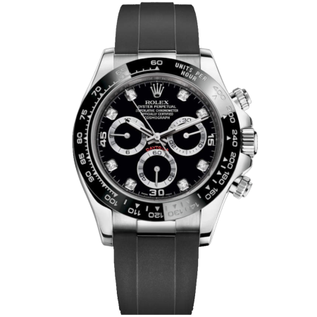 Часы Rolex COSMOGRAPH DAYTONA WHITE GOLD BLACK CERACHROM 116519LN BLACK SET WITH DIAMONDS