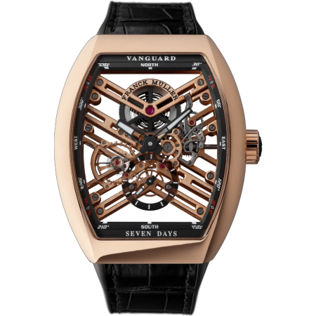 Часы Franck Muller Vanguard Skeleton Grande Date Gold V 45 S6 SQT 5N NR