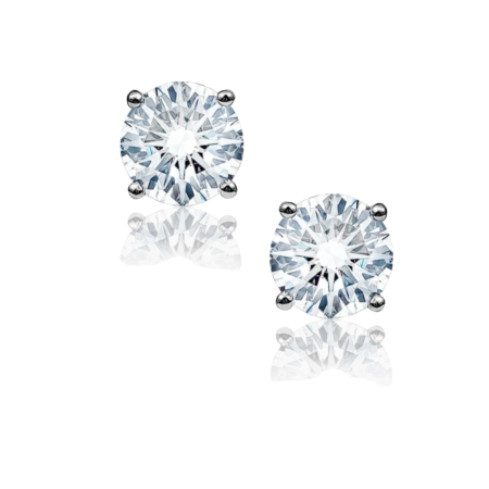 Серьги No name ROUND DIAMONDS 1.02-1.00ct I/SI1 EARRINGS (GIA)