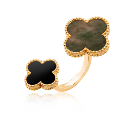 Кольцо Van Cleef & Arpels на два пальца Magic Alhambra