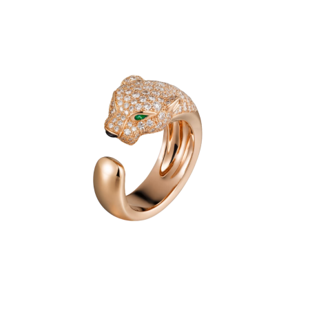 Кольцо Cartier PANTHÈRE DE RING, MEDIUM MODEL, HALF-PAVED N4742254