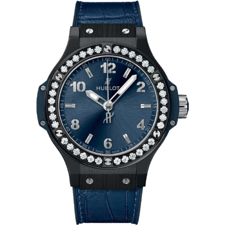 Часы Hublot BIG BANG CERAMIC BLUE DIAMONDS 38MM