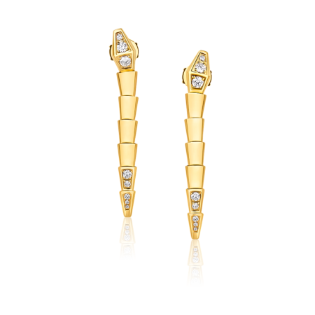 Серьги BVLGARI Serpenti Viper Earrings Yelow Gold 362191