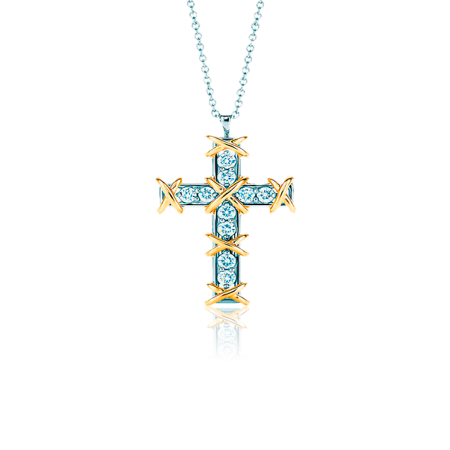 Подвеска Tiffany&Co. Schlumberger -крест Ten Stone