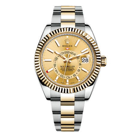 Часы Rolex SKY-DWELLER 42MM STEEL AND YELLOW GOLD