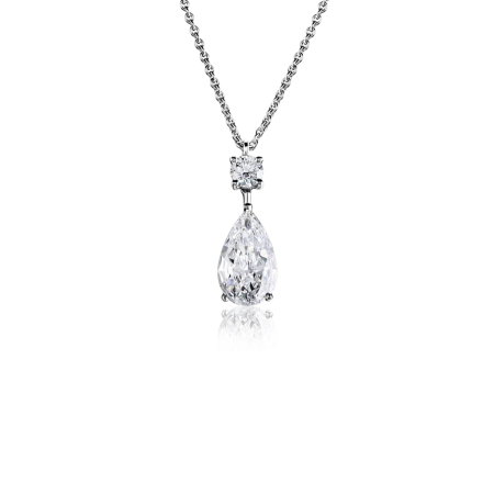 Подвеска Graff pear shape and round Diamond 1 01ct D/VS2.