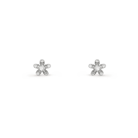 Серьги Van Cleef & Arpels Пуссеты Socrate 1 цветок VCARG44100
