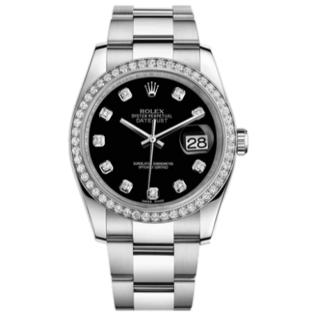 Часы Rolex Datejust 36mm Steel and White Gold 116244 bkdo