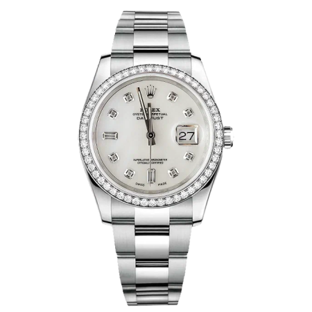 Часы Rolex Date Just 36 mm Steel and White gold 126200.
