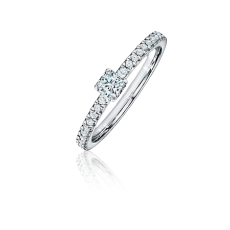 Кольцо Tiffany&Co. Tiffany True Engagement Ring Diamond and a Platinum 0 26 ct F/VVS2