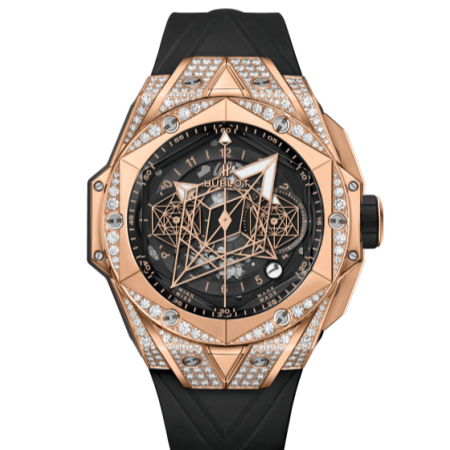 Часы Hublot BIG BANG SANG BLEU II KING GOLD PAVÉ 418.OX.1108.RX.1604.MXM20