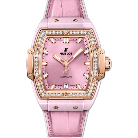 Часы Hublot SPIRIT OF BIG BANG PINK CERAMIC KING GOLD DIAMONDS