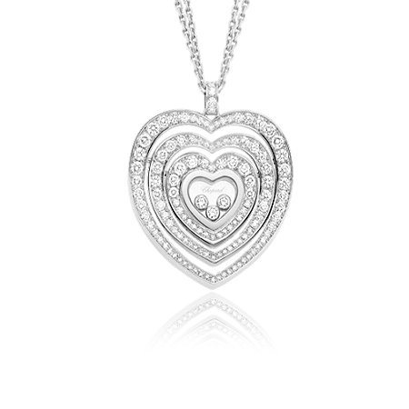 Подвеска Chopard HAPPY DIAMONDS MEDIUM PAVE DIAMOND HEART 797221-1003